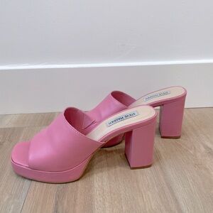 Steve Madden Barbie Pink Mules size 7!
